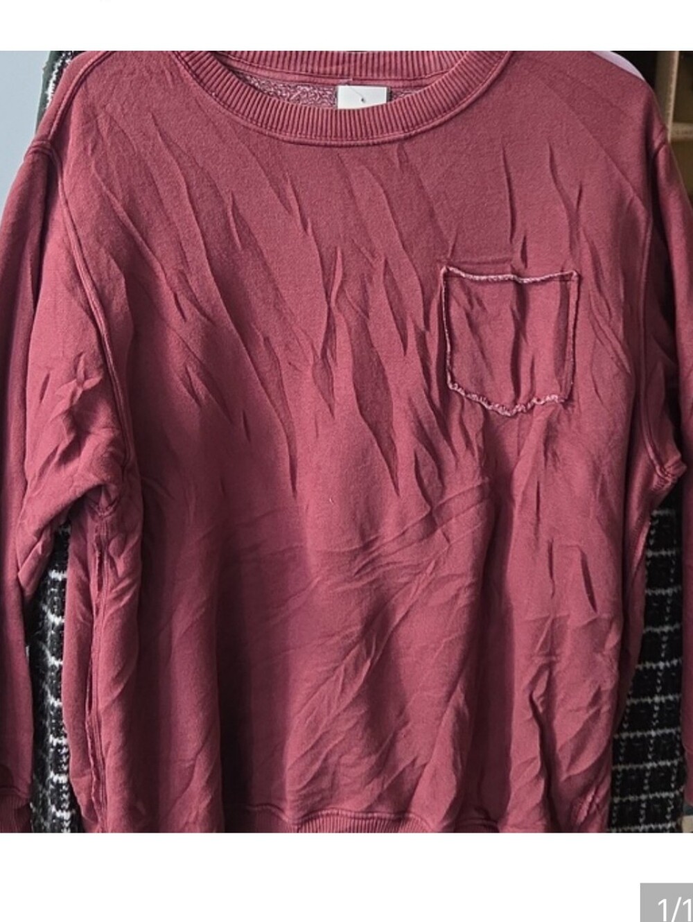 👒Aerie crew neck oversized sweatshirt